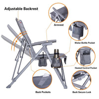 Thumbnail for ANTARCTICA GEAR Heated Camping Chair with 12V 16000mAh Battery Pack