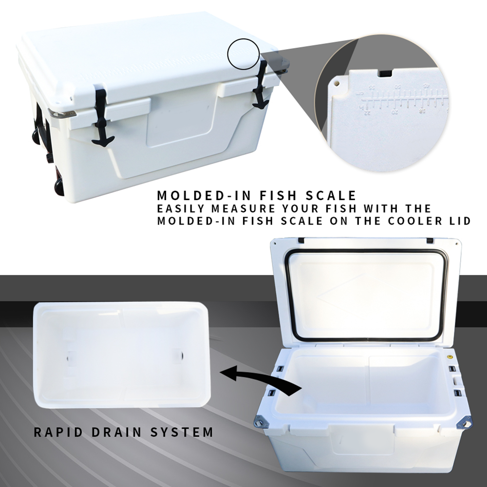 White Heavy Duty Cooler 65QT