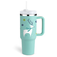 Thumbnail for Ochapa 40 Oz Tumbler With Handle, Straw, Insulated, Stainless Steel Spill Proof Mug