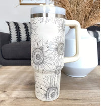 Thumbnail for Ochapa 40 Oz Tumbler With Handle, Straw, Insulated, Stainless Steel Spill Proof Mug