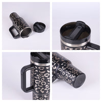 Thumbnail for Ochapa 40 Oz Tumbler With Handle, Straw, Insulated, Stainless Steel Spill Proof Mug