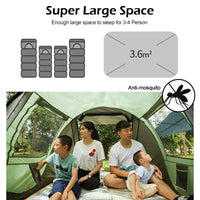 Thumbnail for Large Capacity 4 to 5 Persons Automatic Pop Up Camping Tent