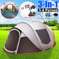 Thumbnail for Large Capacity 4 to 5 Persons Automatic Pop Up Camping Tent