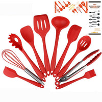 Thumbnail for Non Stick Silicone Cooking Utensils Premium Heat Resistant 10 PCS Set